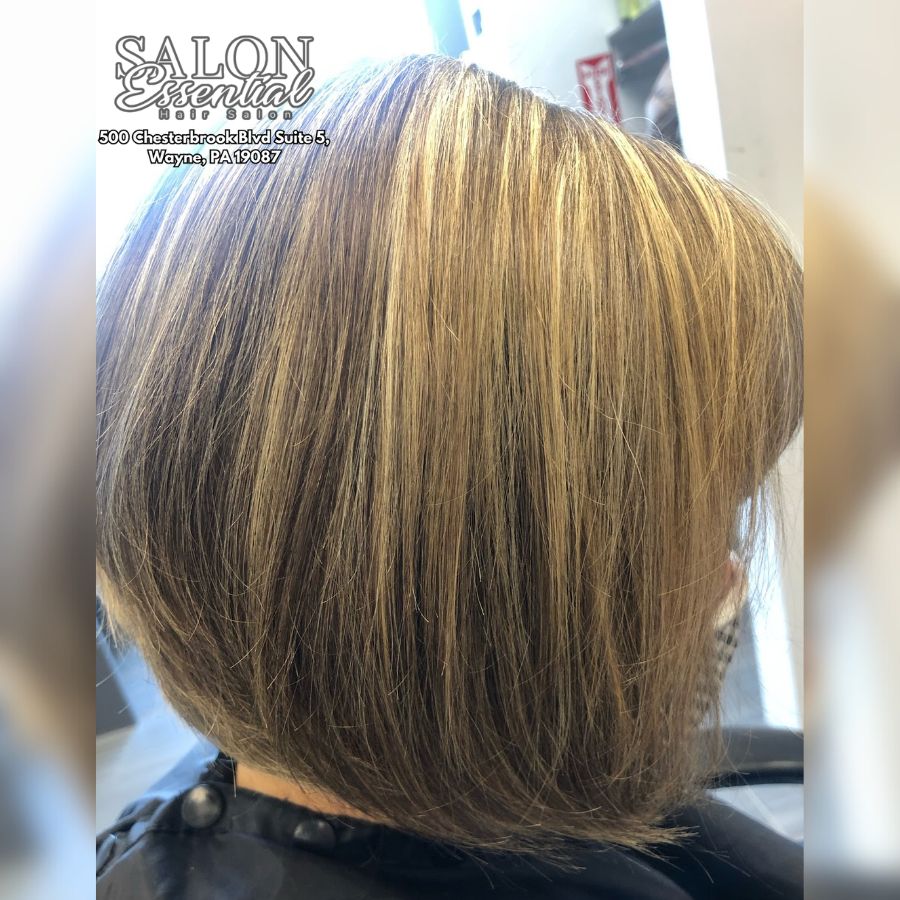 haircut, hairstyling, and hair coloring at Salon Essential Hair & Skin 